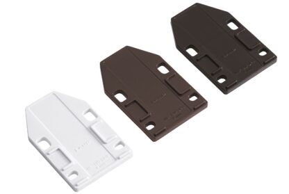 Placă distanțieră 4 bucăți, din poliacetal, suprafață: neagră, 70 mm (2-3/4"), ML-120-DP4-BL. Placă de compensare pentru zăvoare magnetice ML-120BR, ML-120W și ML-120BL de la Sugatsune, de Sugatsune / LAMP® (Japonia) - imagine 4