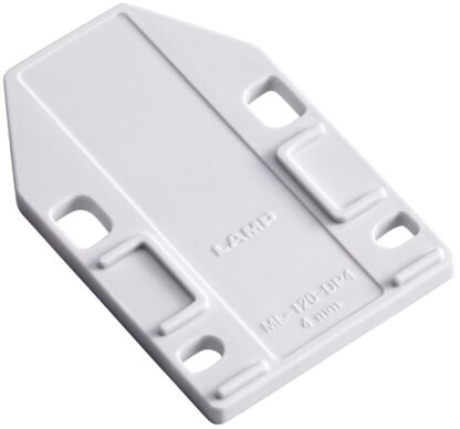 Placă distanțieră 4 bucăți, din poliacetal, suprafață: albă, 70 mm (2-3/4"), ML-120-DP4-WT. Placă de compensare pentru zăvoare magnetice ML-120BR, ML-120W și ML-120BL de la Sugatsune, de Sugatsune / LAMP® (Japonia) - imagine 5