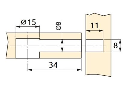 20 buc șuruburi de expansiune, din oțel și plastic, suprafață: zincată, 31,6 mm (1-1/4"), 5912905. Ancoră de conectare răspândită pentru conectori excentrici, rafturi, piese de dulap și multe altele, de la EMUCA - imagine 3
