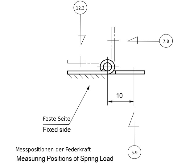 2 piese de curele cu arc de înaltă calitate, fabricate din oțel inoxidabil SUS304, 32 mm (1-17/64"), cuplu: 12,3 N·m, TH-61SUS-2. Balama robustă cu arc pentru clapete de dispozitiv, uși de carcater, capace și multe altele, de la TOCHIGIYA (Japonia) - imagine 4
