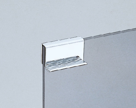 Contraplacă pentru grosimea sticlei de 5 mm (13/64"), cu funcție de mâner, suprafață: cromată, 40 mm (1-37/64"), K-150CR. Omolog pentru ușa dulapului din sticlă, muscarul magnetic și multe altele, de Sugatsune / LAMP® (Japonia) - imagine 4