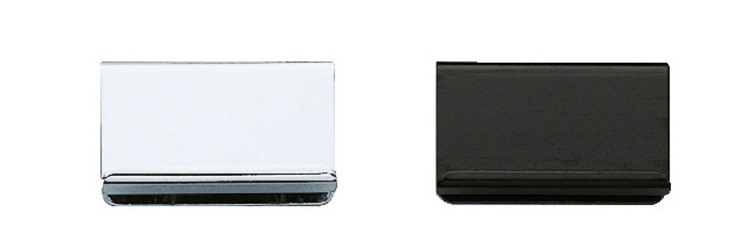 Contraplacă pentru grosimea sticlei de 5 mm (13/64"), cu funcție de mâner, suprafață: cromată, 40 mm (1-37/64"), K-150CR. Omolog pentru ușa dulapului din sticlă, muscarul magnetic și multe altele, de Sugatsune / LAMP® (Japonia) - imagine 3