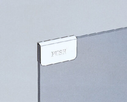 Contraplacă pentru grosimea sticlei de 5 mm (13/64"), din oțel, suprafață: neagră, 40 mm (1-37/64"), K-130B. Omolog pentru ușa dulapului din sticlă, muscarul magnetic și multe altele, de Sugatsune / LAMP® (Japonia) - imagine 4