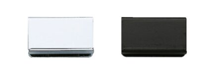 Contraplacă pentru grosimea sticlei de 6 mm (15/64"), cu funcție de mâner, suprafață: neagră, 40 mm (1-37/64"), K-150B și K-130-P6. Omolog pentru ușa dulapului din sticlă, muscarul magnetic și multe altele, de Sugatsune / LAMP® (Japonia) - imagine 3