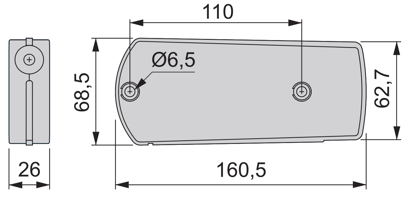 Fixare de clapete de înaltă calitate cu tragere de cablu, capacitate de încărcare: 4 kg (9 lbs), suprafață: gri, 1010321. Suport robust pentru clapete de frânghie pentru clapete de mobilier, clapete de dulap, clapete pentru secretare, clapete de bară și multe altele, de la EMUCA - imagine 2
