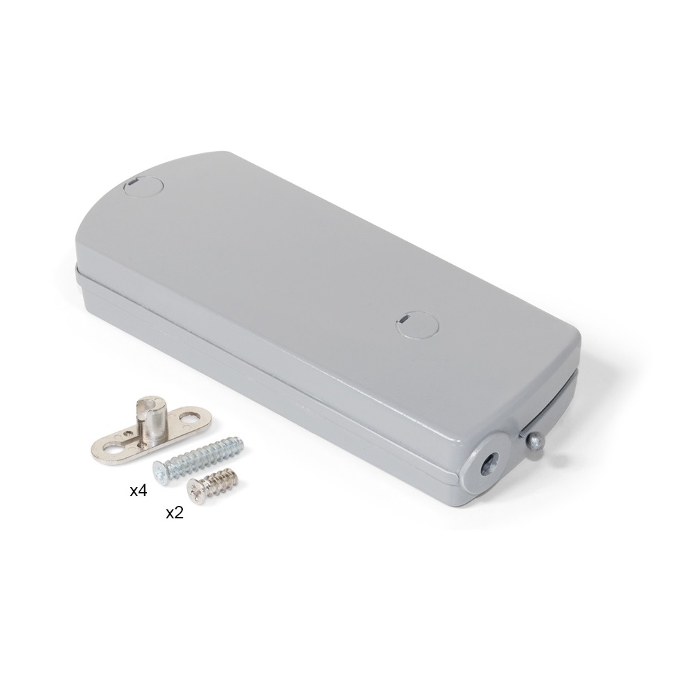 Fixare de clapete de înaltă calitate cu tragere de cablu, capacitate de încărcare: 4 kg (9 lbs), suprafață: gri, 1010321. Suport robust pentru clapete de frânghie pentru clapete de mobilier, clapete de dulap, clapete pentru secretare, clapete de bară și multe altele, de la EMUCA