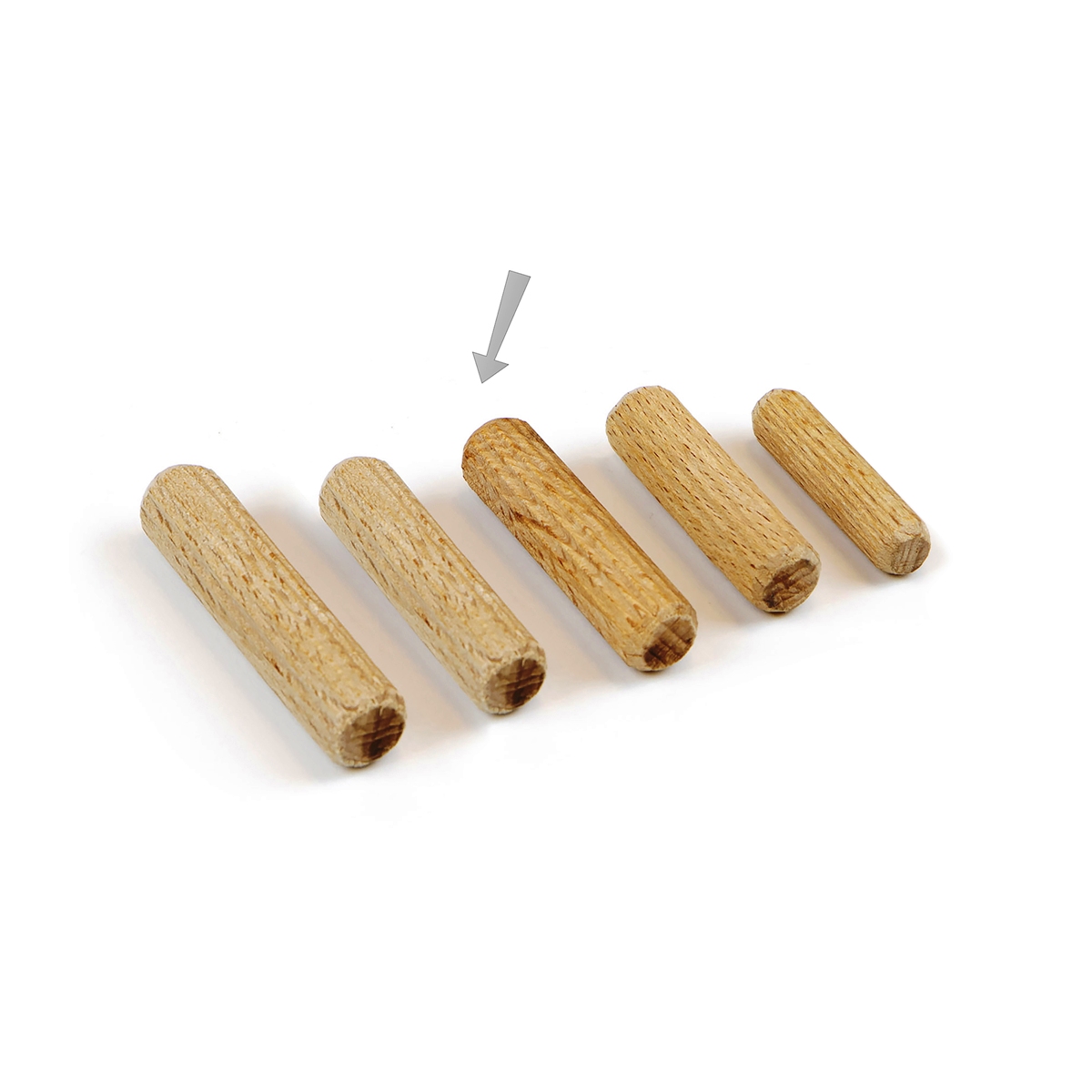 Bățuri de lemn de 10 piese lungime, realizate din, suprafață: canelată, ⌀8 mm (5/16"), 35 mm (1-3/8"), 9031878. bețe de lemn 9031878 pentru panouri de lemn, îmbinări din lemn, construcții de mobilier, rafturi, de EMUCA - imagine 4