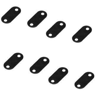8 buc Contraplacă magnetică ovală lungă cu 2 găuri înecate, MC-YN001U-BL, 35 mm (1-3/8"), de Sugatsune, negru. Imaginea produsului