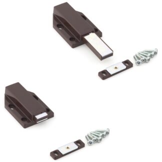 2 bucăți de zăvoare magnetice, inclusiv contraplacă ML-120BR, 38 mm (1-1/2") de la Sugatsune, maro, versiune: cu piston lung.  Imaginea produsului