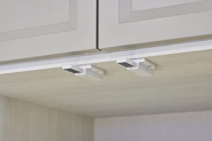 2 bucăți de zăvoare magnetice de înaltă calitate, inclusiv contraplacă, suprafață: albă, 38 mm (1-1/2"), ML-80W. Deschizător de uși push-to-open pentru uși de mobilier, uși de dulap și multe altele, de Sugatsune / LAMP® (Japonia) - imagine 6