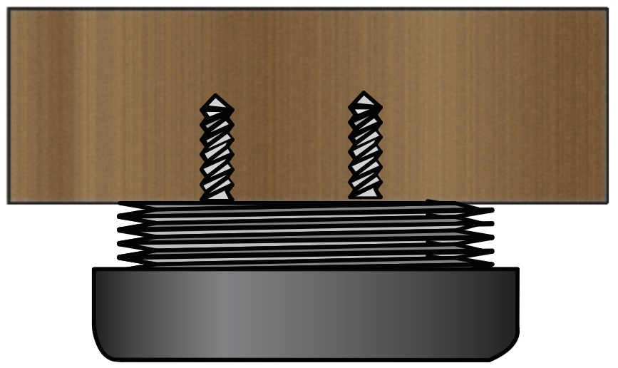 4 piese, reglator robust pentru mobilier, capacitate de încărcare: 400 kg (882 lbs), suprafață: neagră, ⌀19 mm (3/4"), versiune: standard, B571-19-BK. Picior reglabil pentru picioare de mese, picioare de mobilier, picioare pentru dulapuri și multe altele, de Kojima (Japonia) - imagine 3
