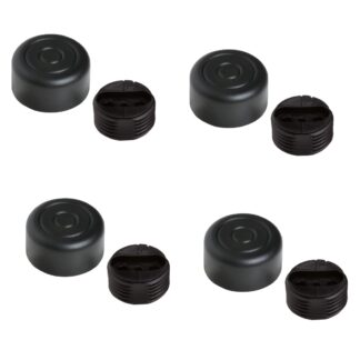 Reglator robust de mobilier cu 4 piese, B571-25-BK, diametru: ⌀25 mm, de la Kojima, capacitate de încărcare: 600 kg (1323 lbs), negru, versiune: standard. Imaginea produsului