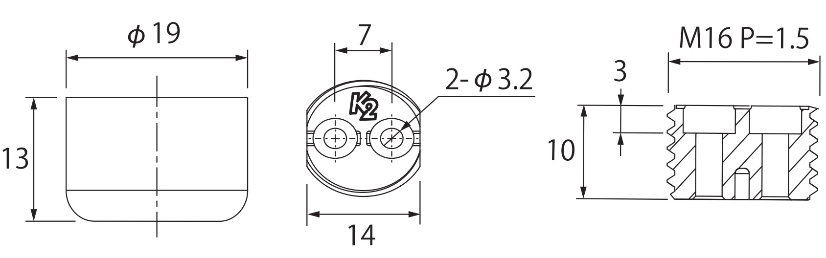 4 piese de reglaj robust pentru mobilier, capacitate de încărcare: 400 kg (882 lbs), suprafață: albă, ⌀19 mm (3/4"), versiune: standard, B571-19-WH. Picior reglabil pentru picioare de mese, picioare de mobilier, picioare pentru dulapuri și multe altele, de Kojima (Japonia) - imagine 2