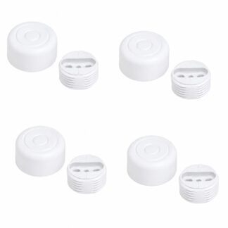 4 piese de reglaj robust pentru mobilier, capacitate de încărcare: 600 kg (1323 lbs), suprafață: albă, ⌀25 mm (63/64"), versiune: standard, B571-25-WH. Picior reglabil pentru picioare de mese, picioare de mobilier, picioare pentru dulapuri și multe altele, de Kojima (Japonia)