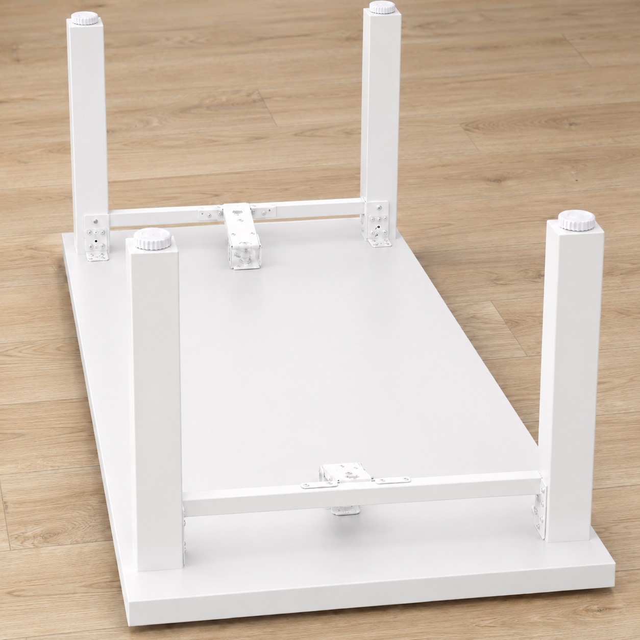 4 piese de reglaj robust pentru mobilier, capacitate de încărcare: 800 kg (1764 lbs), suprafață: albă, ⌀40 mm (1-37/64"), versiune: standard, B571-40-WH. Picior reglabil pentru picioare de mese, picioare de mobilier, picioare pentru dulapuri și multe altele, de Kojima (Japonia) - imagine 6