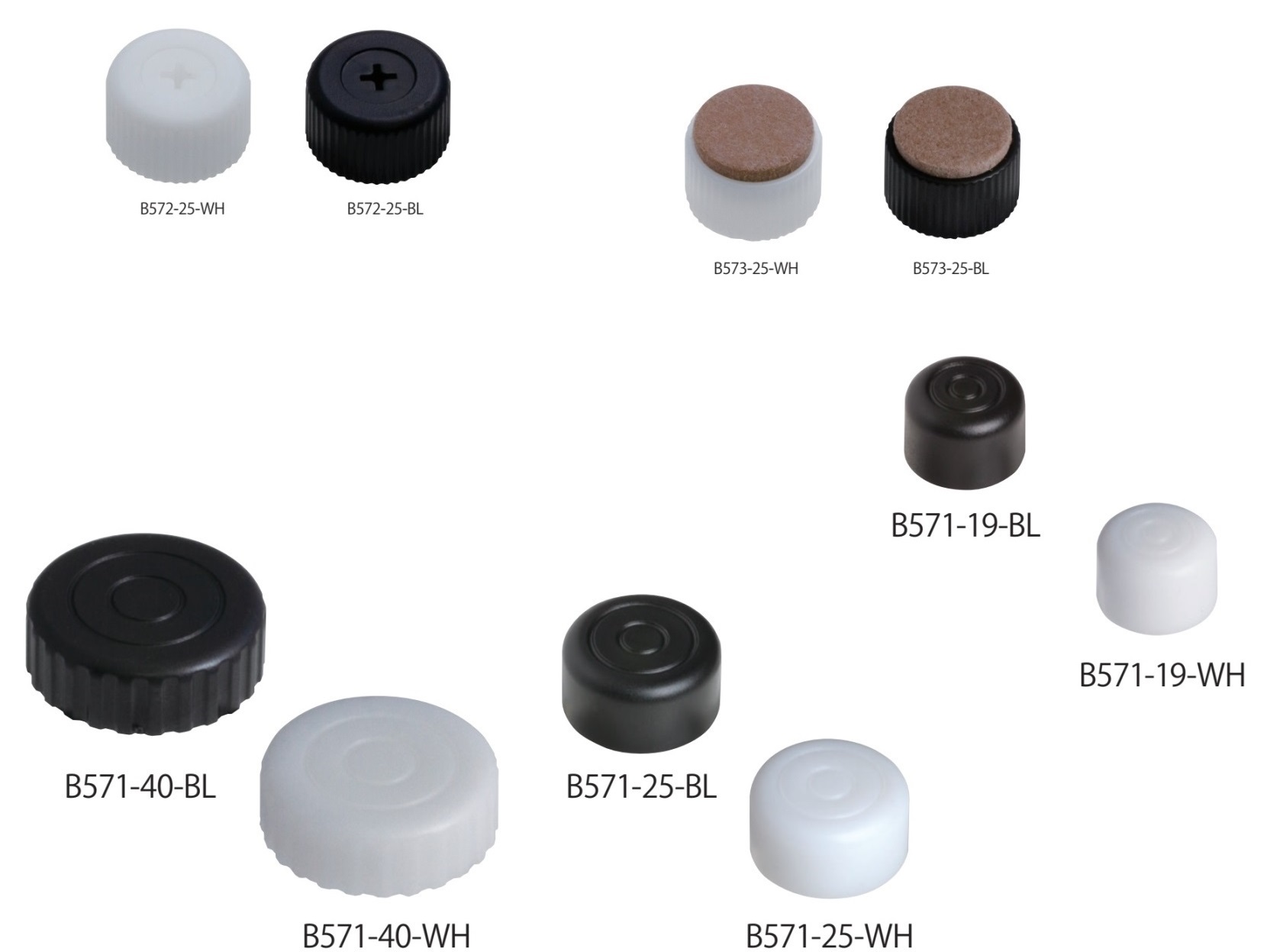 4 piese de reglaj robust pentru mobilier, capacitate de încărcare: 800 kg (1764 lbs), suprafață: albă, ⌀40 mm (1-37/64"), versiune: standard, B571-40-WH. Picior reglabil pentru picioare de mese, picioare de mobilier, picioare pentru dulapuri și multe altele, de Kojima (Japonia) - imagine 4