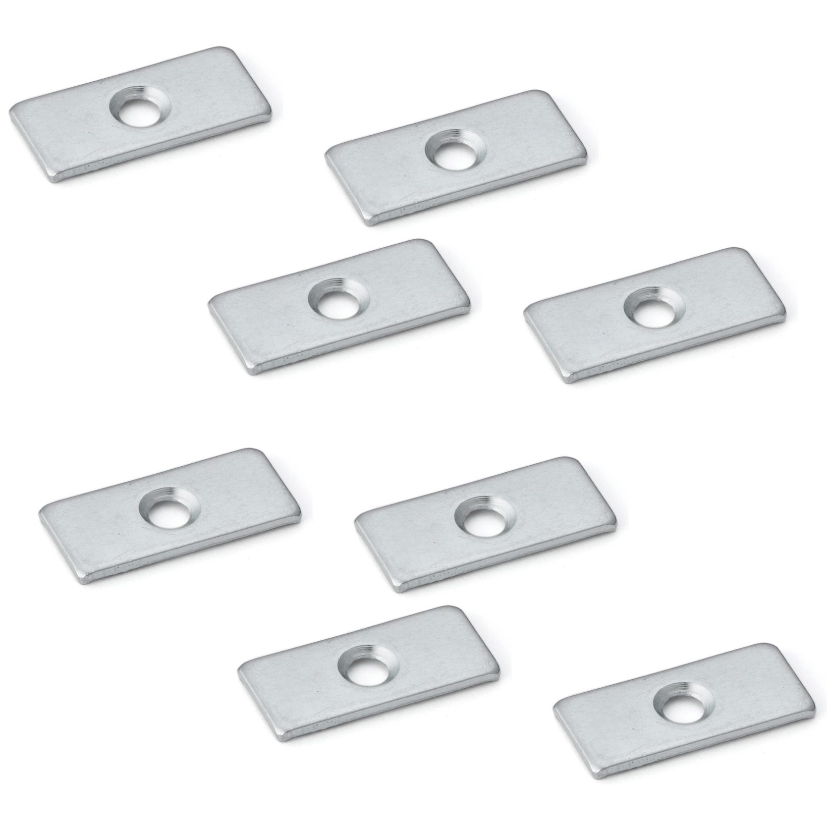 Placă de blat dreptunghiulară cu 8 bucăți, SP0207, dimensiune: 26mm, de Sugatsune, cromat de zinc. Imaginea produsului