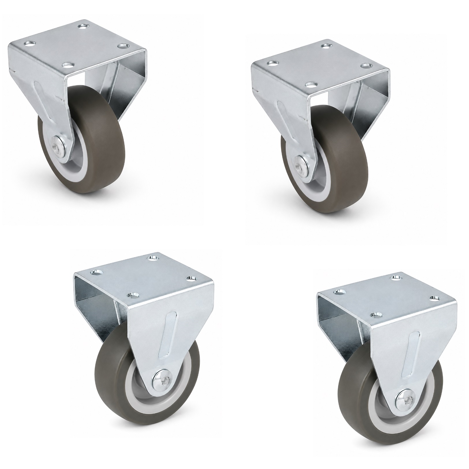 Fusor robust pentru mobilier cu 4 piese, capacitate de încărcare: 120 kg (265 lbs), ⌀50 mm (1-31/32"), 08.12.150-1.