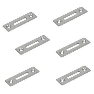 6 piese, placă robustă cu filet, din oțel, suprafață: placată cu nichel, 50 mm (1-31/32"), 14.01.510-1.