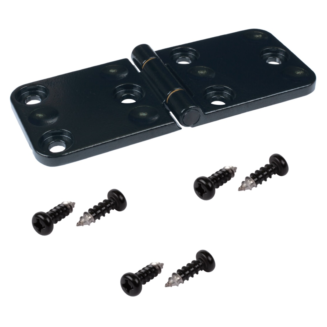 Curea robustă pentru mobilier rezistentă, inclusiv șuruburi, realizată din oțel inoxidabil SCS13, suprafață: neagră, satin mat, 120 mm (4-23/32"), F136-50-BK. Balama rezistentă pentru ușă grea, clapetă grea și multe altele, de Kojima (Japonia)