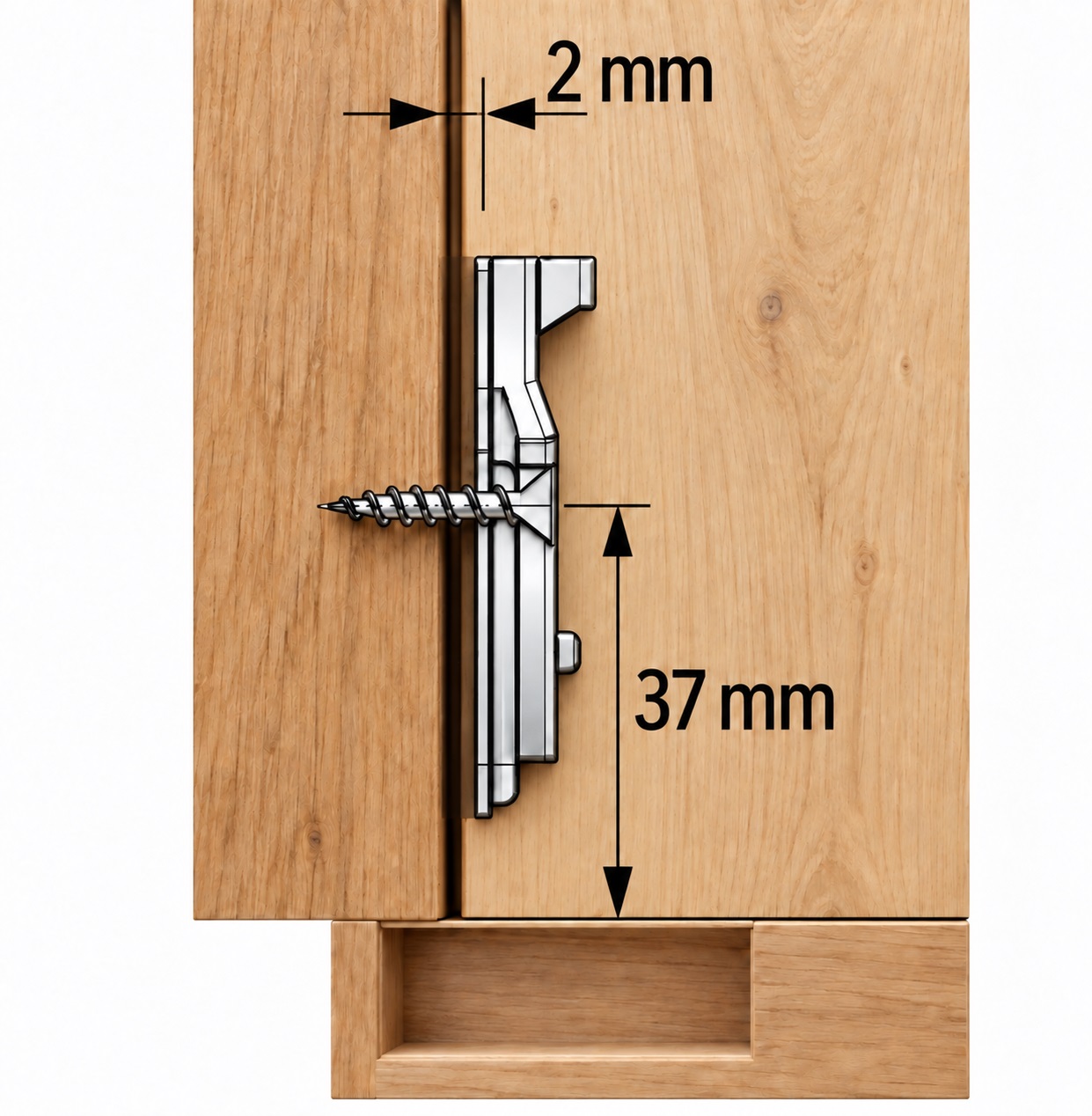Balama de oală din oțel inoxidabil, suport: complet susținută (prezent), realizată din oțel inoxidabil, design: placă de montare cu distanță de 2 mm, 9289590. balama pentru mobilier din oțel inoxidabil rezistent la coroziune pentru mobilier de exterior și multe altele, de Hettich - imagine 5