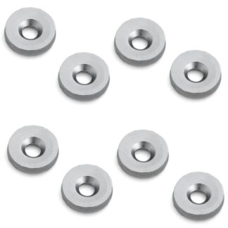 8 piese cu placă magnetică rotundă, W4, diametru: ⌀12 mm, de la Sugatsune, cromat de zinc. Imaginea produsului