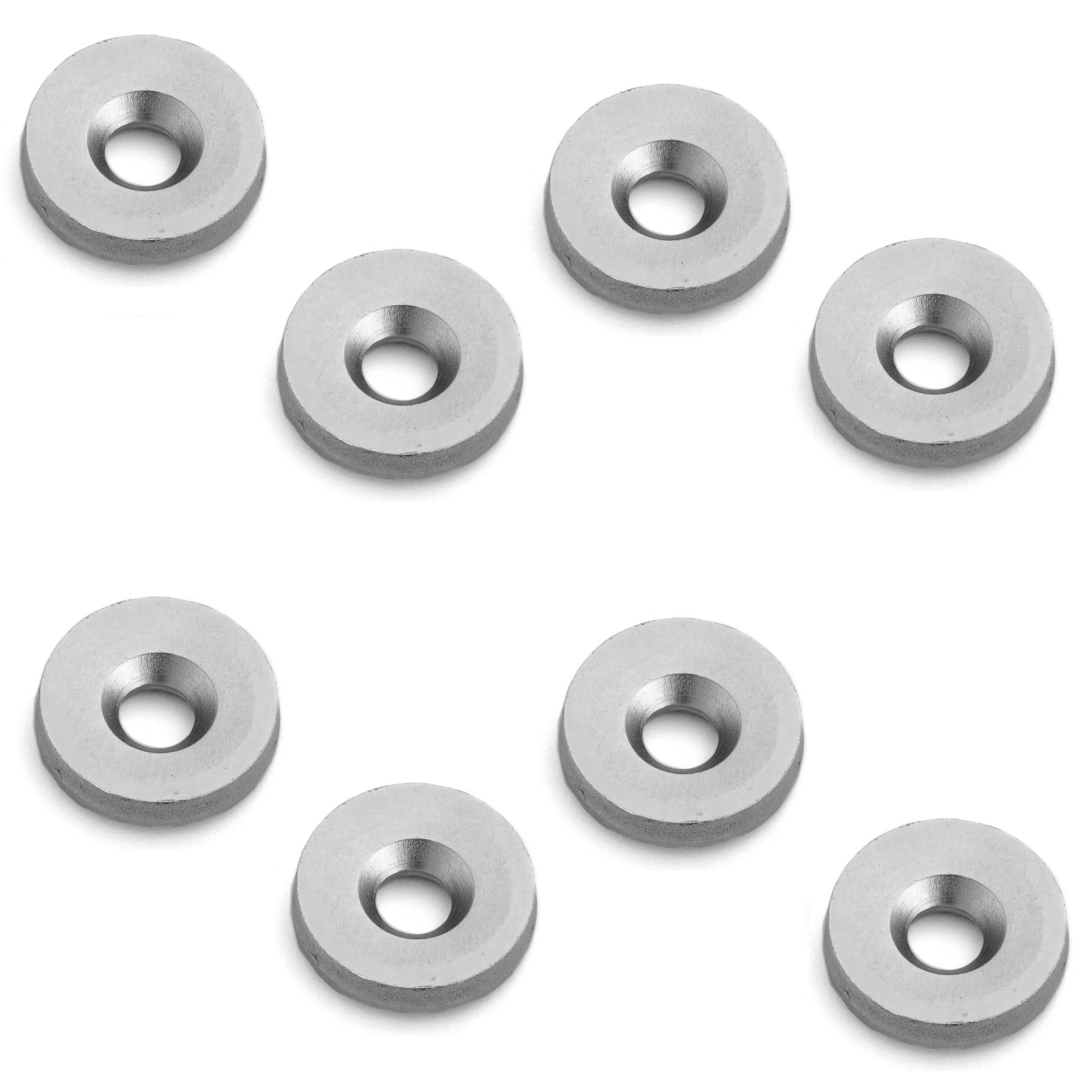 8 piese cu placă magnetică rotundă, W4, diametru: ⌀12 mm, de la Sugatsune, cromat de zinc. Imaginea produsului