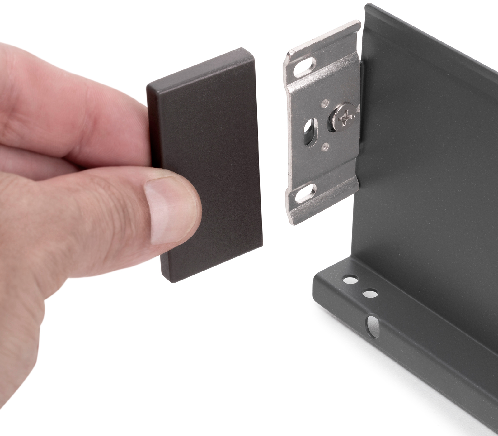 Set de sertare, cu rame extra subțiri, înălțime: 88 mm (3-15/32"), suprafață: gri antracit, 390 mm (15-23/64"), versiune: extensie parțială cu deschidere push-to-open, set de sertare 3275235. pentru mobilier de bucătărie și multe altele, de la EMUCA - imagine 7