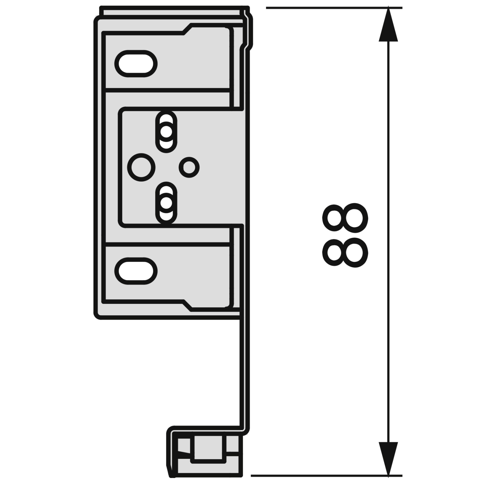 Set de sertare, cu rame extra subțiri, înălțime: 88 mm (3-15/32"), suprafață: gri antracit, 390 mm (15-23/64"), versiune: extensie parțială cu deschidere push-to-open, set de sertare 3275235. pentru mobilier de bucătărie și multe altele, de la EMUCA - imagine 3