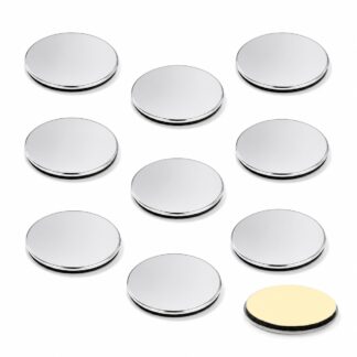 10 piese pentru placă autoadezivă, suprafață: placată cu nichel, ⌀19 mm (3/4"), versiune: rotundă, 22.01.118. Contraparte de înaltă calitate pentru încuietori magnetice și multe altele, de la SISO Danemarca