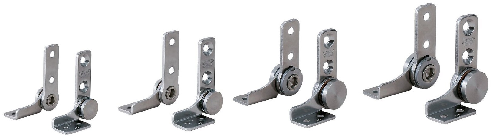 Set de 2 balamale cu frecare (stânga + dreapta), cuplu: 9 N·m, HG-TB45. 2 balamale de frecare de înaltă calitate pentru capace de dispozitive, clapete de mobilier, carcase pentru monitoare și multe altele, de la Sugatsune / LAMP® (Japonia) - imagine 5