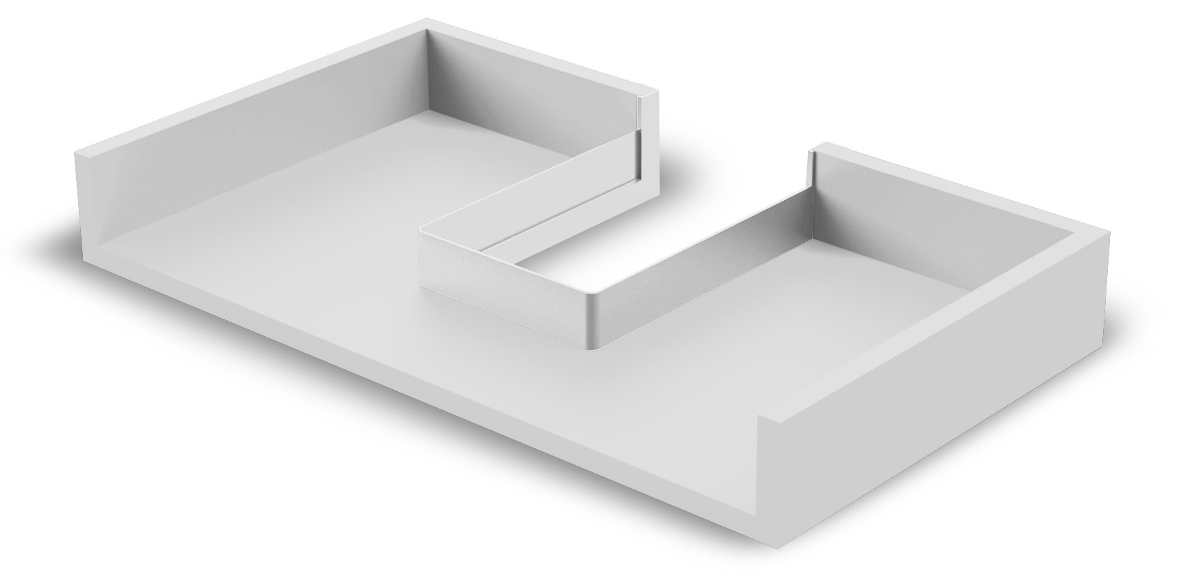 Decupaj sifon de înaltă calitate, din plastic, suprafață: alb, 3011915. Protecție sifon dreptunghiular pentru unitate de toaletă, dulap de bucătărie, dulap de baie, sifon, scurgere și multe altele, de la EMUCA - imagine 4