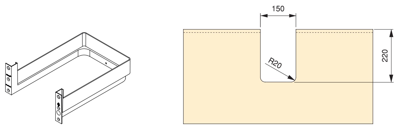 Decupaj sifon de înaltă calitate, din plastic, suprafață: alb, 3011915. Protecție sifon dreptunghiular pentru unitate de toaletă, dulap de bucătărie, dulap de baie, sifon, scurgere și multe altele, de la EMUCA - imagine 3