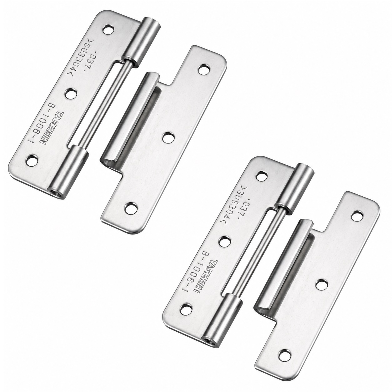 2 piese de balama plug-in de înaltă calitate, B-1006-1, înălțime: 64 mm, de la TAKIGEN, capacitate de încărcare: 8 kg (18 lbs). Imaginea produsului