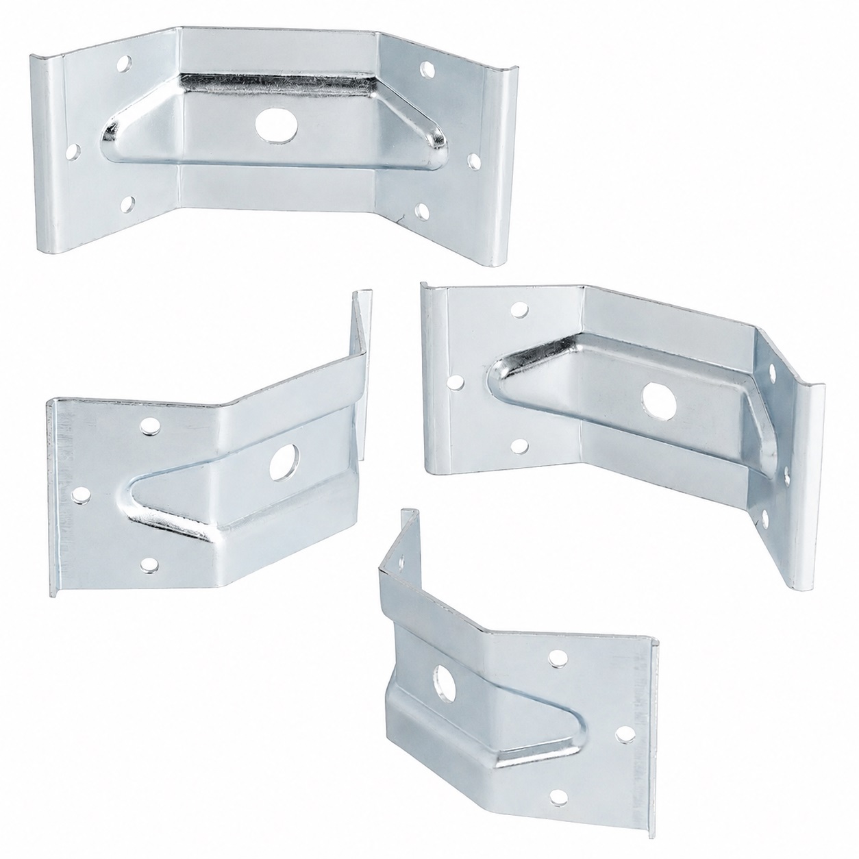 4 piese, potrivire robustă la unghi de masă, 126 mm (4-61/64"), versiune: 1 orificiu pentru montare centrală, 11.07.040-1.