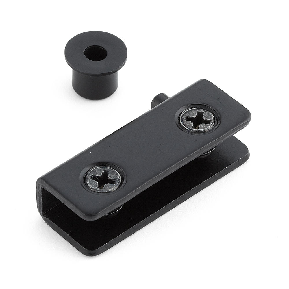 Balama de tenon, neagră, pentru ușa de sticlă încastrată GPH-40R-G, versiunea: dreapta. Balama de sticlă de Sugatsune / LAMP (Japonia) - imagine 2