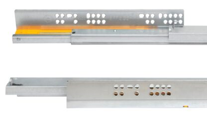 Alergare sub pardoseală, capacitate de încărcare: 30 kg (67 lbs), 250 mm (9-27/32"), versiune: extensie completă cu închidere amortizată, 3124005. Extragere de înaltă calitate pentru pardoseală pentru sertar din lemn, sertar din lemn, raft din lemn și multe altele, de la EMUCA - imagine 4