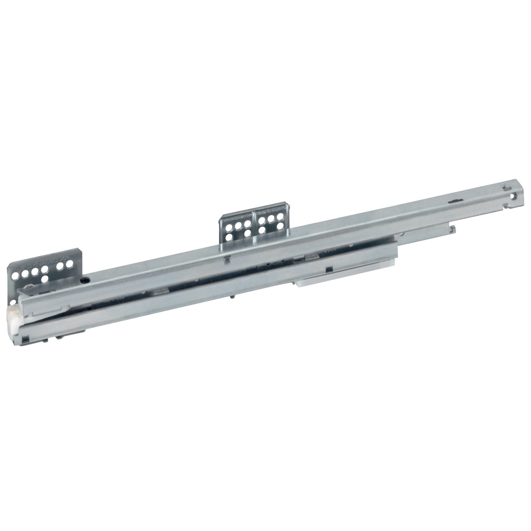 Șina de ghidare cu extensie completă DWD-XP, capacitate de încărcare: 40 kg (89 lbs), suprafață: galvanizată, 500 mm (19-11/16"), versiune: stânga, F091075477. Șină carcasă pentru sertare, înlocuire, reparații și multe altele, producător: GRASS
