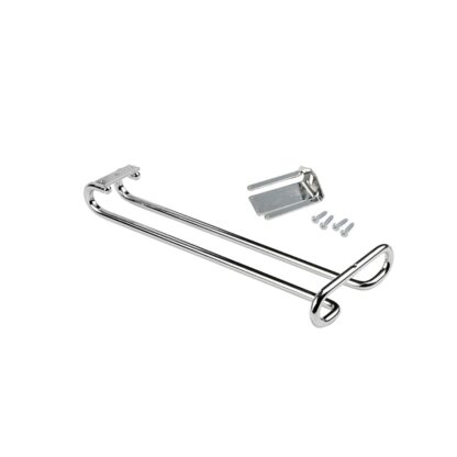 Suport pentru pahare de vin de înaltă calitate, fabricat din oțel, suprafață: cromat, 280 mm (11-1/32"), 8930011. Umeraș practic pentru pahare de vin, pahare de șampanie, pahare de cocktail, pahare de coniac, pahare și multe altele, de la EMUCA